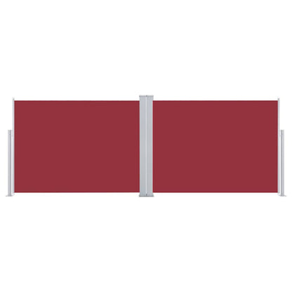 Toldo lateral retrátil 120x1000 cm vermelho