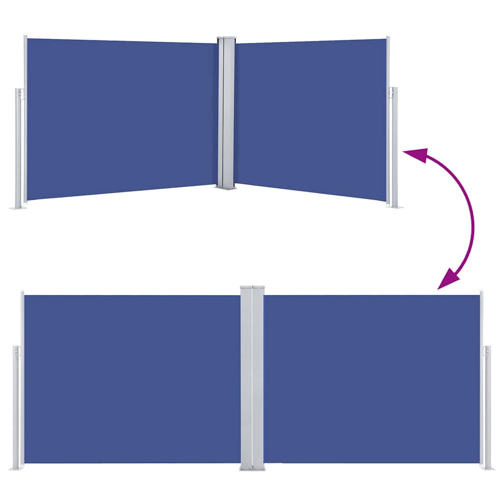 Toldo lateral retrátil 140x1000 cm azul