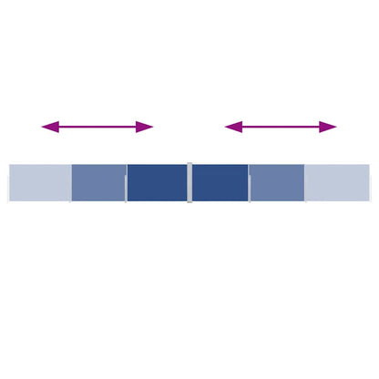 Toldo lateral retrátil 140x1000 cm azul