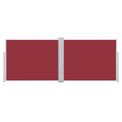 Toldo lateral retrátil 140x1000 cm vermelho