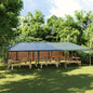 Tenda para festas 4x9 m 90 g/m² verde