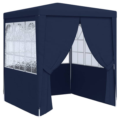 Tenda festas com paredes laterais 2x2 m 90 g/m² azul