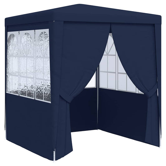Tenda festas com paredes laterais 2x2 m 90 g/m² azul