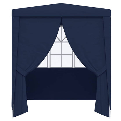 Tenda festas com paredes laterais 2x2 m 90 g/m² azul