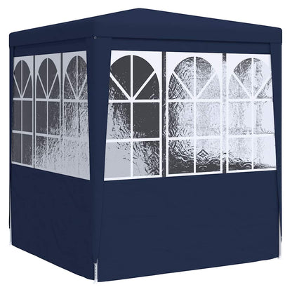 Tenda festas com paredes laterais 2x2 m 90 g/m² azul