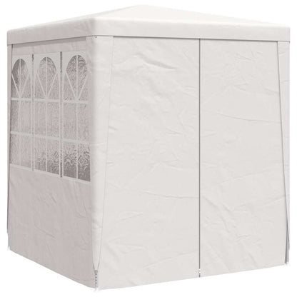 Tenda festas com paredes laterais 2,5x2,5m 90g/m² branco