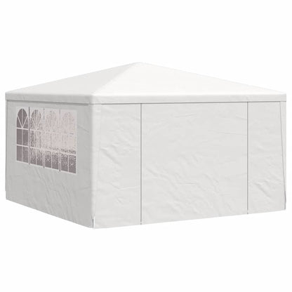 Tenda festas profissional + paredes laterais 4x4m 90g/m² branco