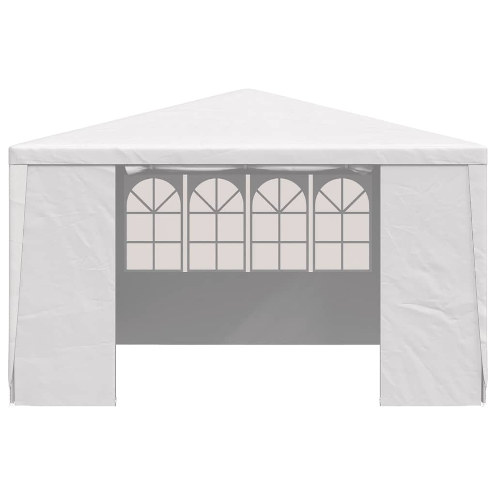 Tenda festas profissional + paredes laterais 4x4m 90g/m² branco