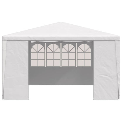 Tenda festas profissional + paredes laterais 4x4m 90g/m² branco