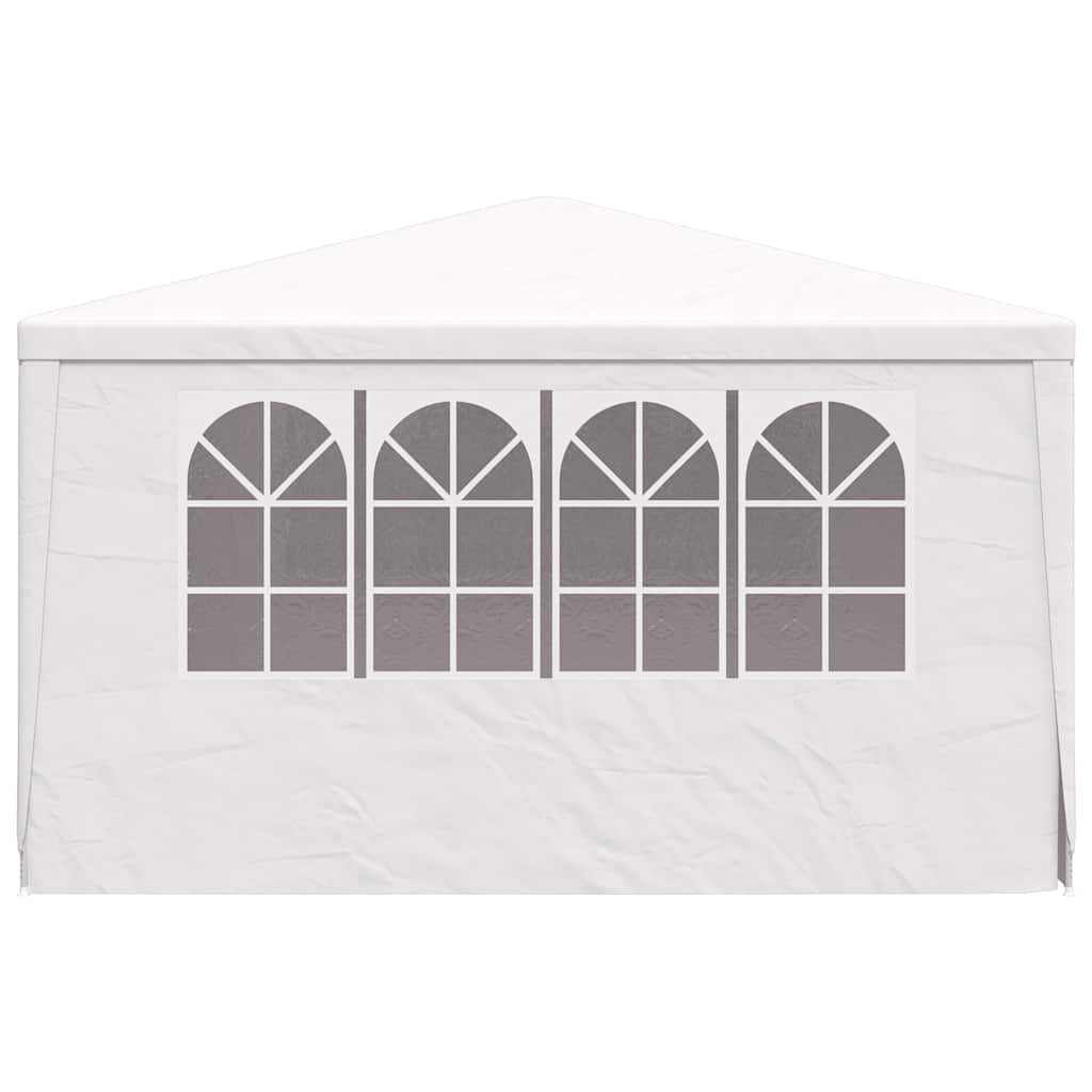 Tenda festas profissional + paredes laterais 4x4m 90g/m² branco