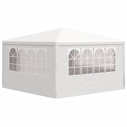 Tenda festas profissional + paredes laterais 4x4m 90g/m² branco
