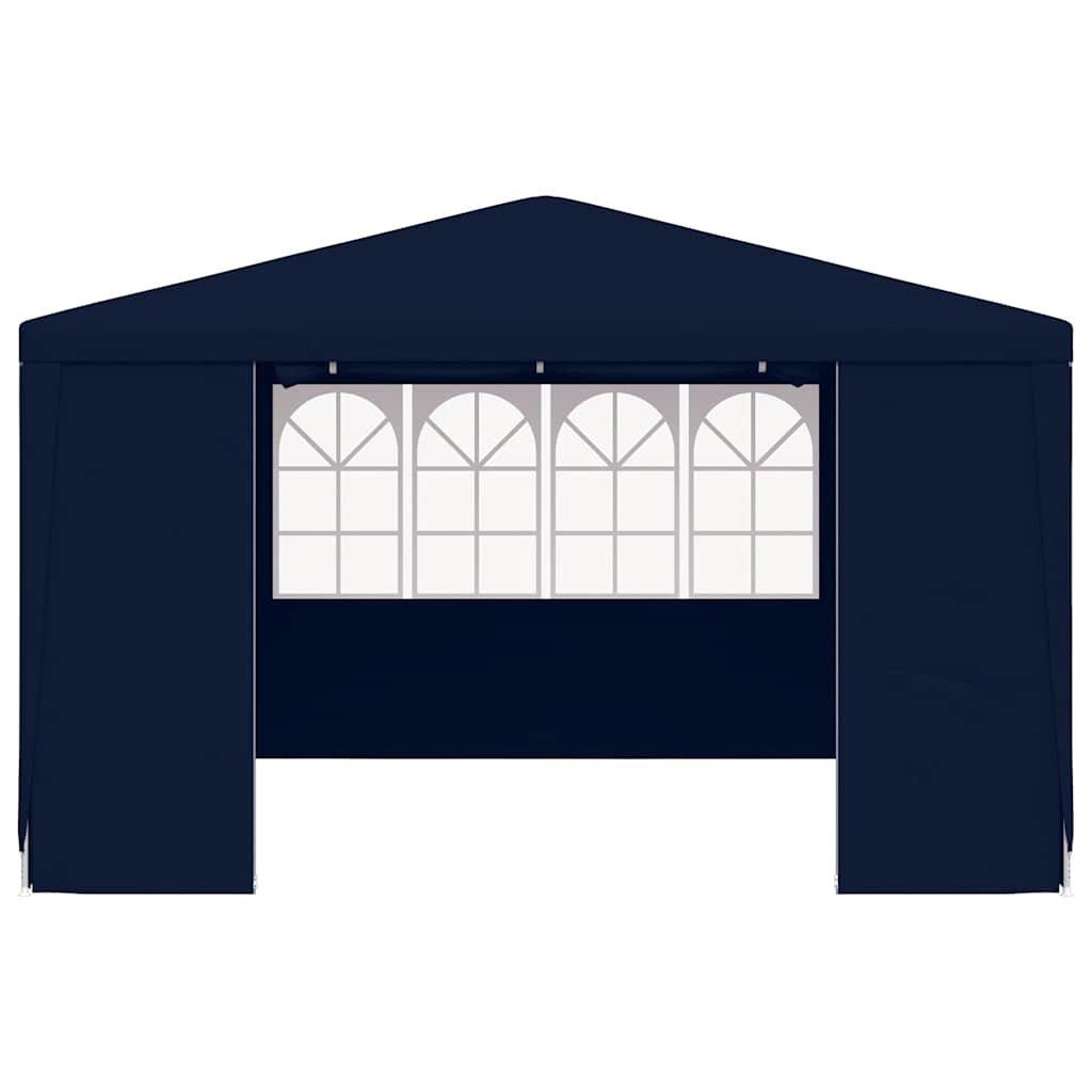 Tenda festas profissional c/ paredes laterais 4x4m 90g/m² azul