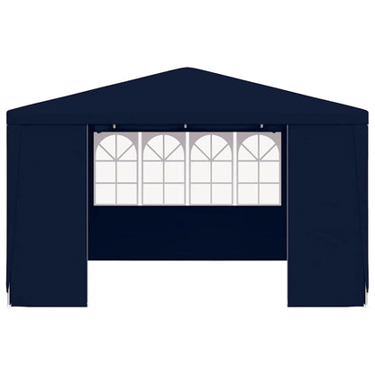 Tenda festas profissional c/ paredes laterais 4x4m 90g/m² azul