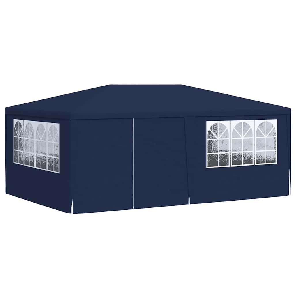 Tenda festas profissional c/ paredes laterais 4x6m 90g/m² azul