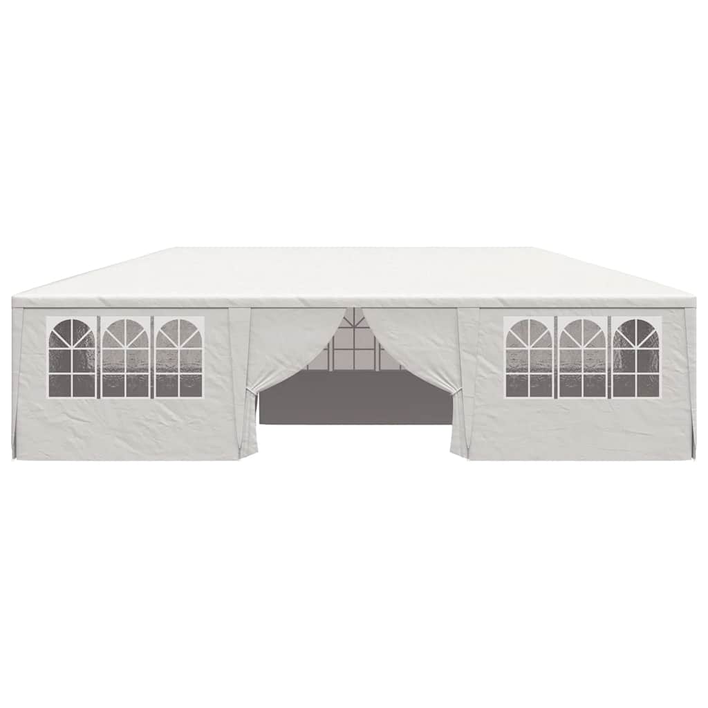 Tenda festas profissional + paredes laterais 4x9m 90g/m² branco