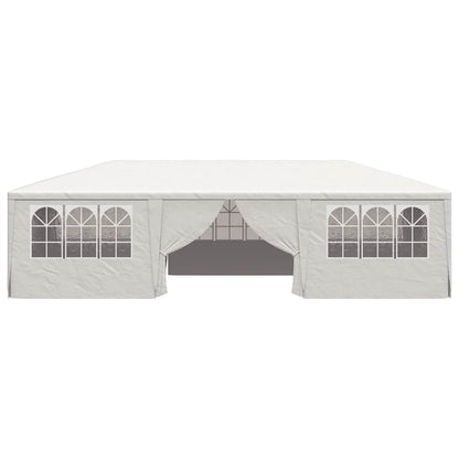 Tenda festas profissional + paredes laterais 4x9m 90g/m² branco