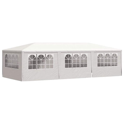 Tenda festas profissional + paredes laterais 4x9m 90g/m² branco
