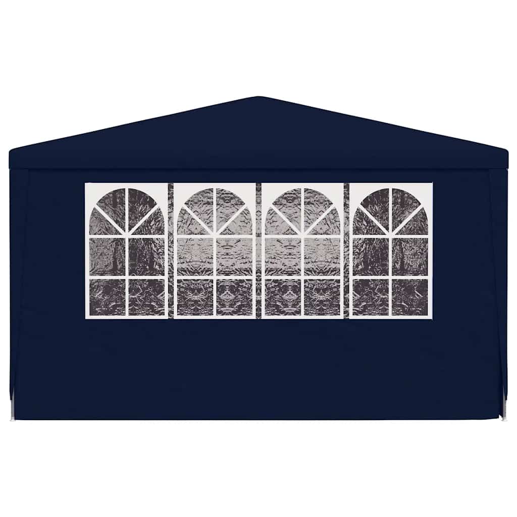 Tenda festas profissional c/ paredes laterais 4x9m 90g/m² azul