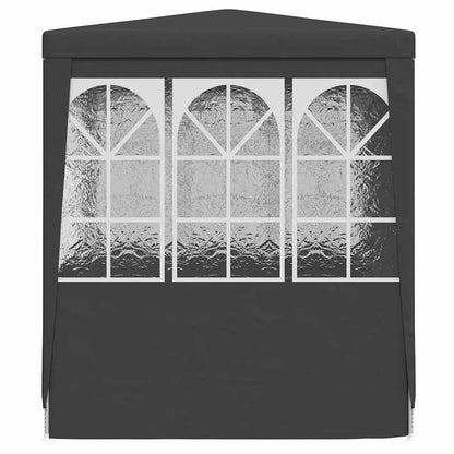 Tenda festas com paredes laterais 2x2m 90g/m² antracite