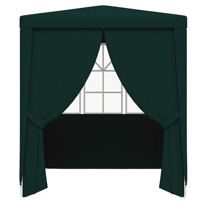 Tenda festas profissional c/ paredes laterais 2x2m 90g/m² verde