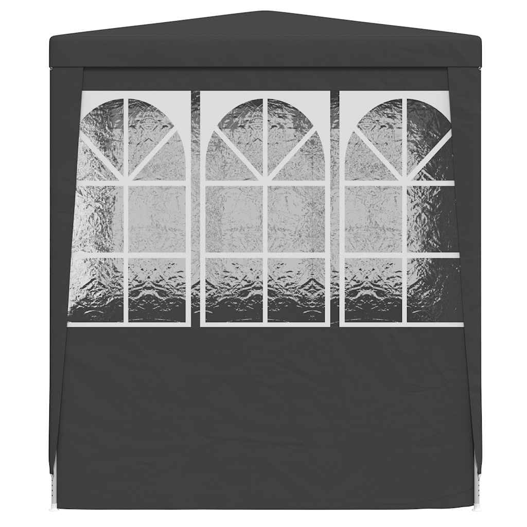 Tenda festas com paredes laterais 2,5x2,5m 90g/m² antracite