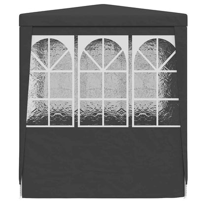 Tenda festas com paredes laterais 2,5x2,5m 90g/m² antracite