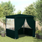 Tenda festas profiss. c/ paredes laterais 2,5x2,5m 90g/m² verde