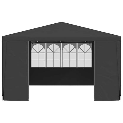Tenda festas com paredes laterais 4x4m 90g/m² antracite