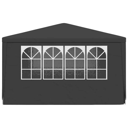 Tenda festas com paredes laterais 4x4m 90g/m² antracite