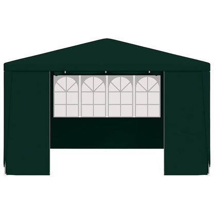 Tenda festas profissional c/ paredes laterais 4x4m 90g/m² verde