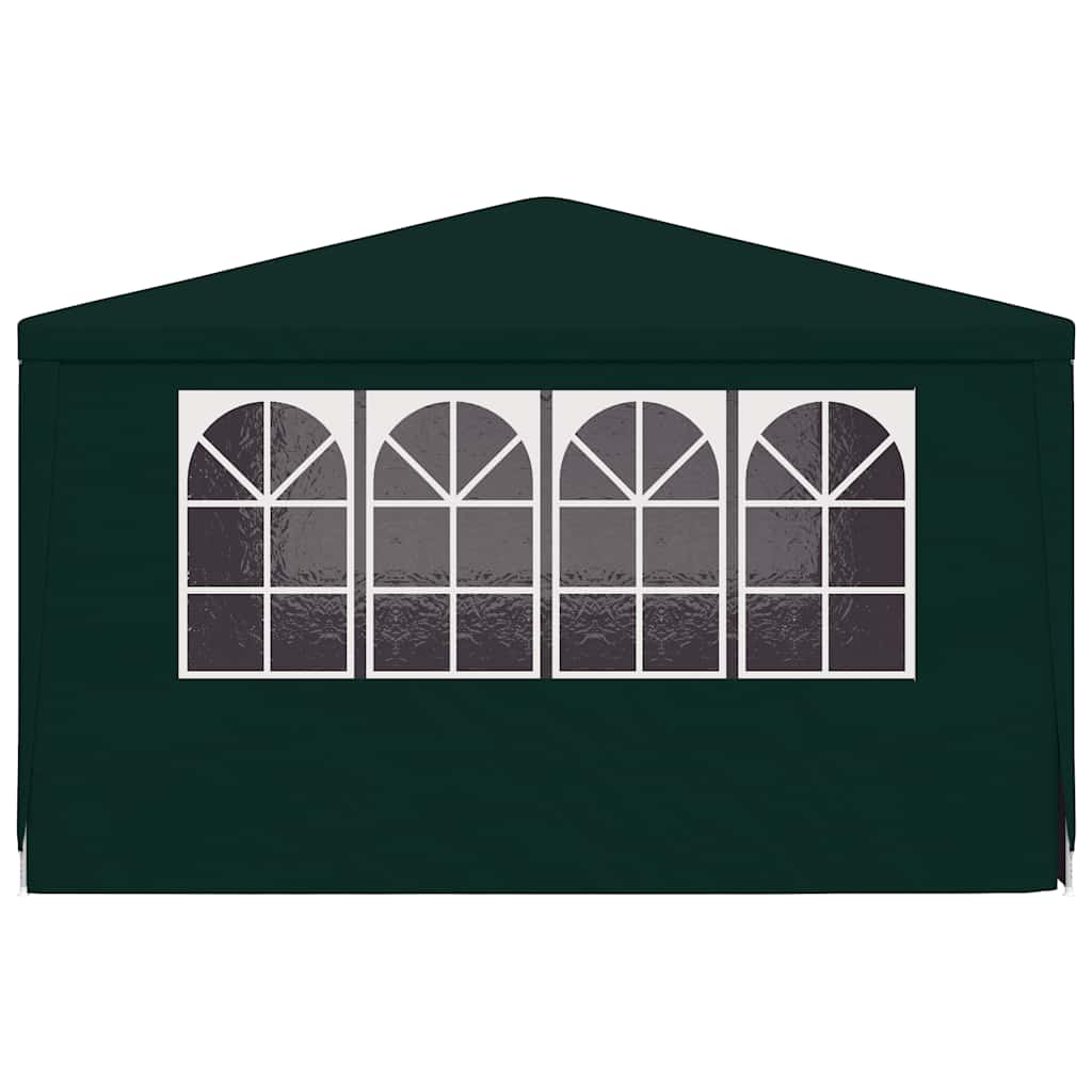 Tenda festas profissional c/ paredes laterais 4x4m 90g/m² verde