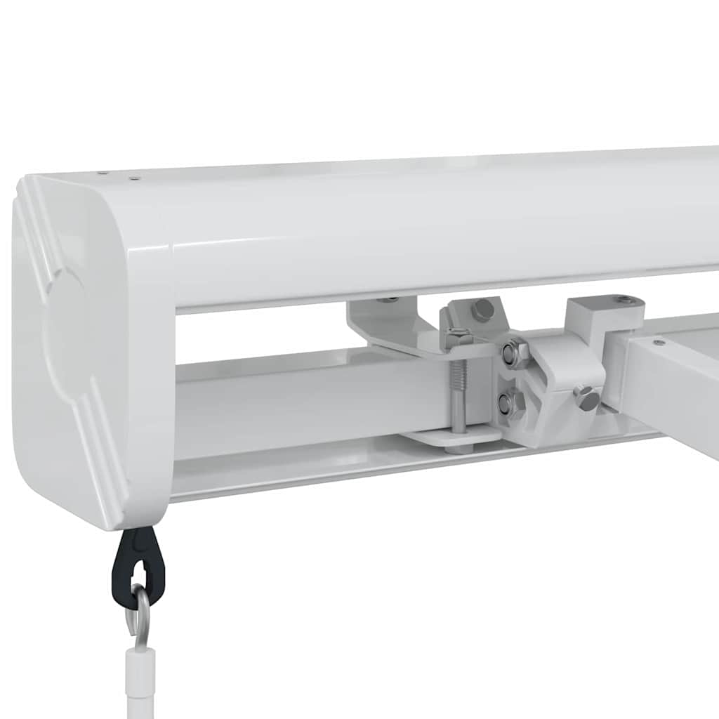 Estrutura de Toldo Manual Branco 500 × 300 cm Alumínio
