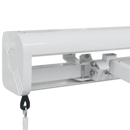 Estrutura de Toldo Manual Branco 500 × 300 cm Alumínio