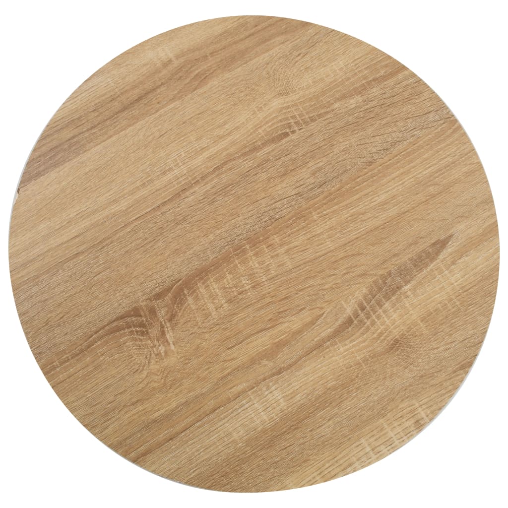 Mesa bistrô 80 cm MDF castanho-claro