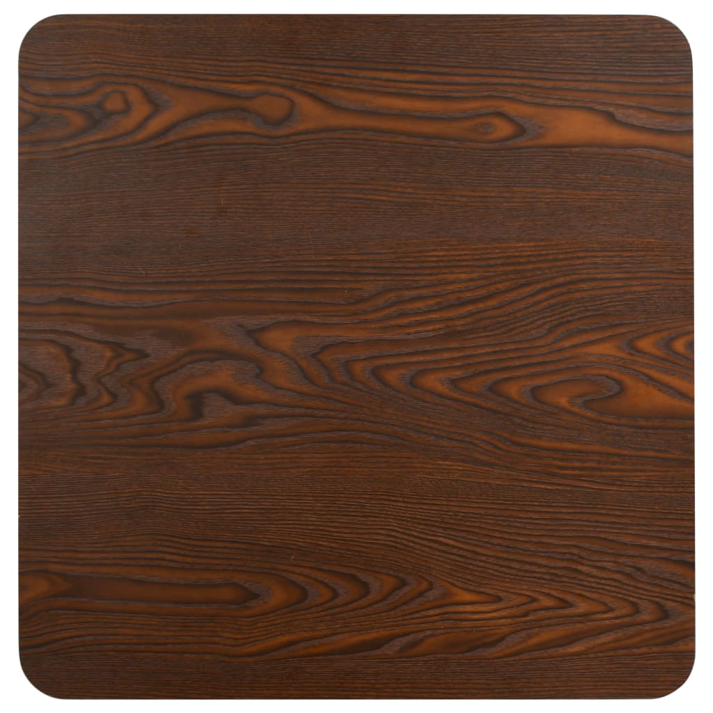 Mesa bistrô 50x50 cm MDF castanho-escuro