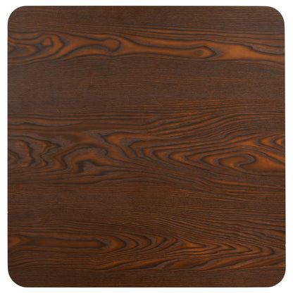 Mesa bistrô 50x50 cm MDF castanho-escuro