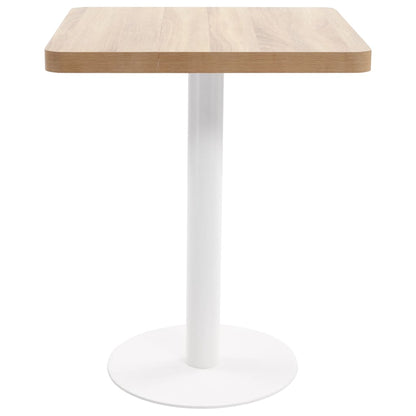 Mesa bistrô 60x60 cm MDF castanho-claro