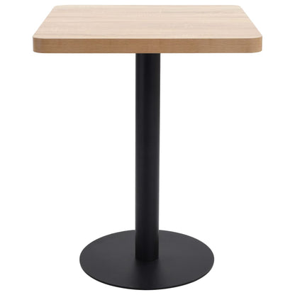 Mesa bistrô 60x60 cm MDF castanho-claro