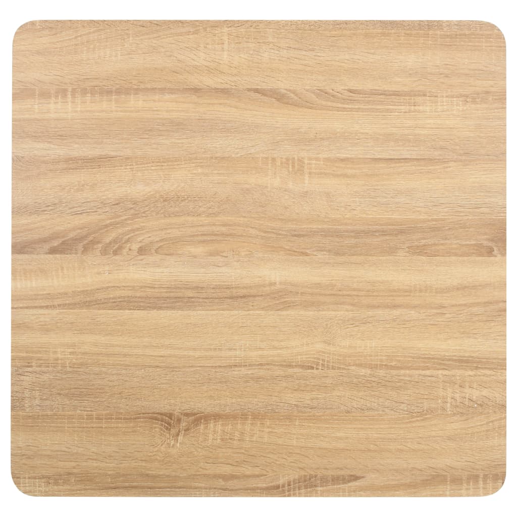 Mesa bistrô 80x80 cm MDF castanho-claro