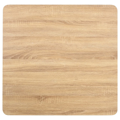 Mesa bistrô 80x80 cm MDF castanho-claro