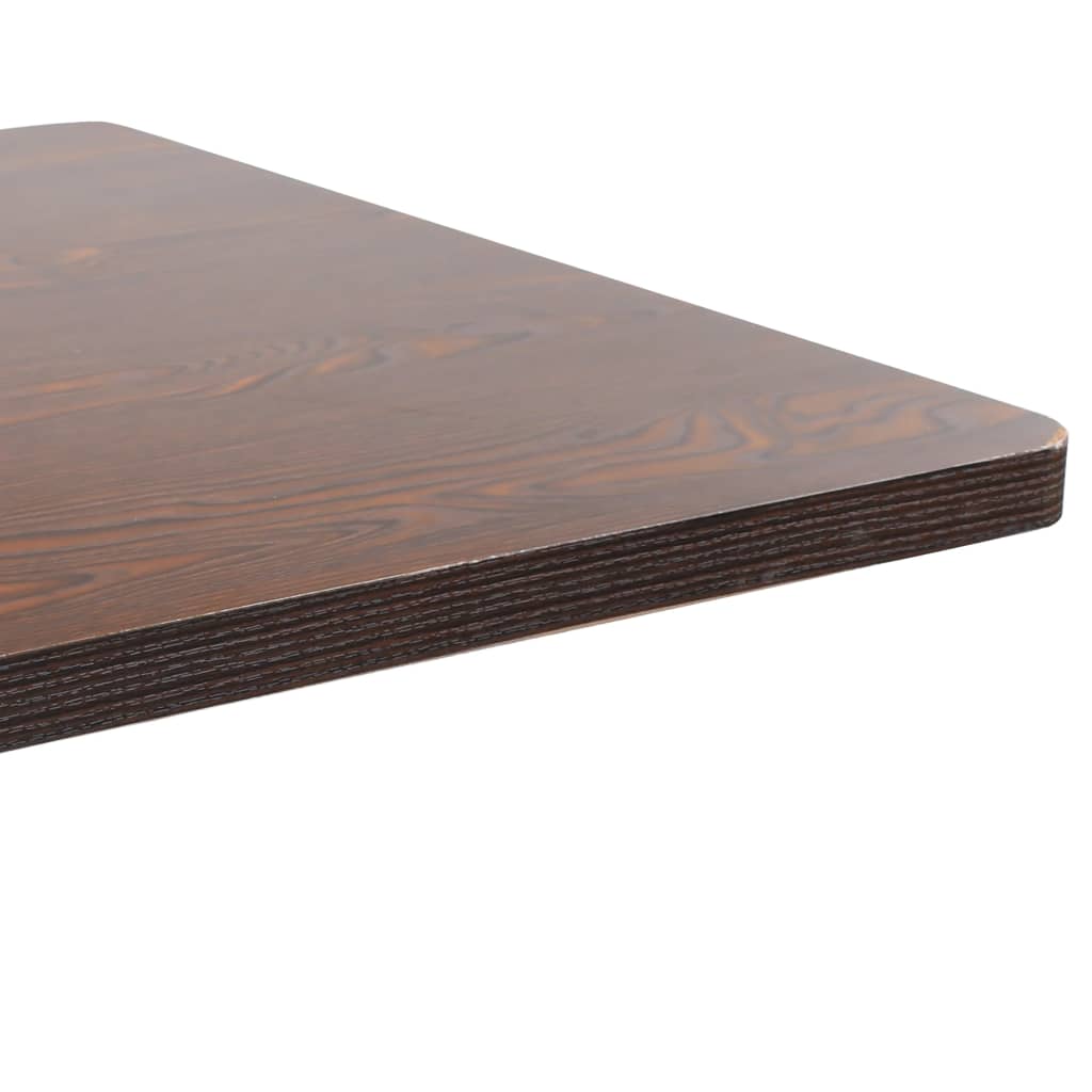 Mesa bistrô 80x80 cm MDF castanho-escuro