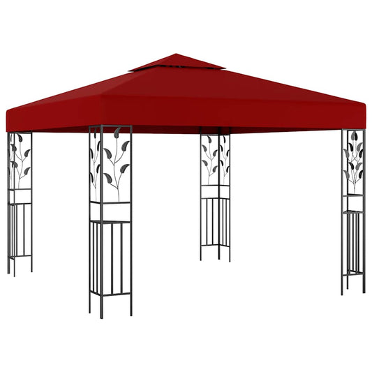 Gazebo 3x3 m vermelho tinto