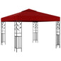 Gazebo 3x3 m vermelho tinto