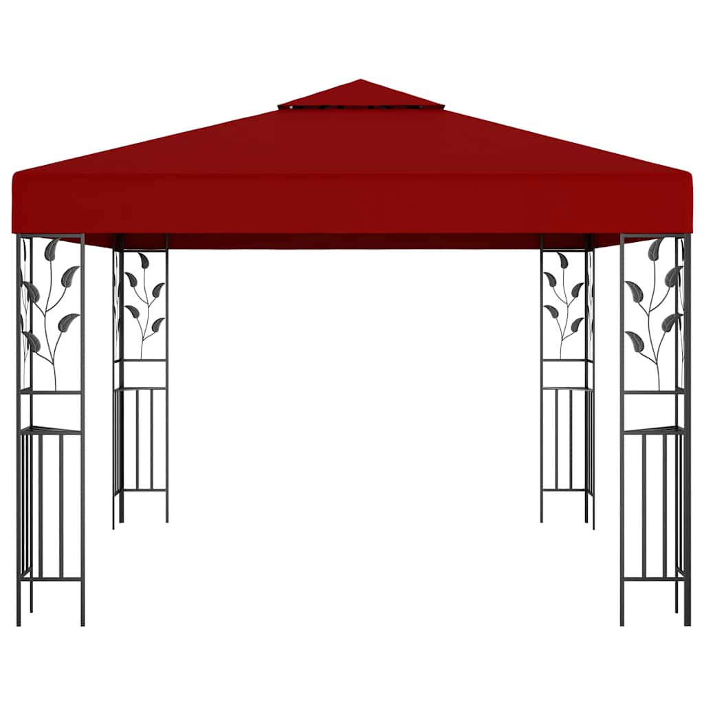 Gazebo 3x3 m vermelho tinto