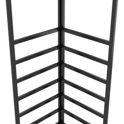 Gazebo de jardim 4x3x2,7 m aço revestido a pó branco