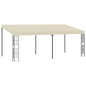 Gazebo de montagem na parede 3x6 m tecido creme