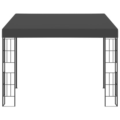 Gazebo de montagem na parede 3x3 m tecido antracite