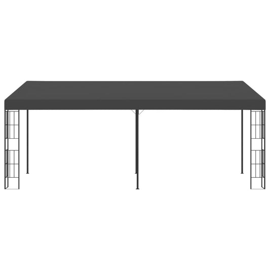 Gazebo de montagem na parede 3x6 m tecido antracite