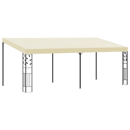 Gazebo de parede 6x3x2,5 m creme