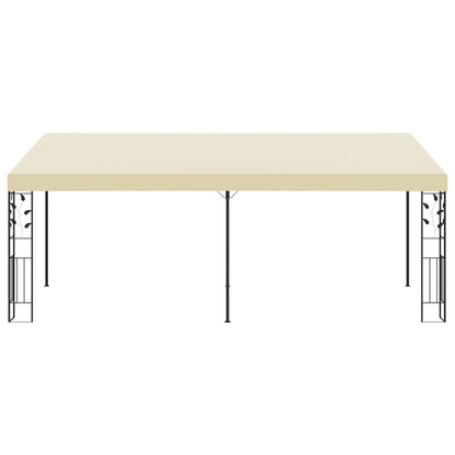 Gazebo de parede 6x3x2,5 m creme